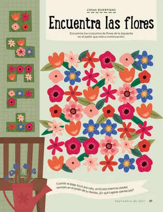 game with flower patterns
