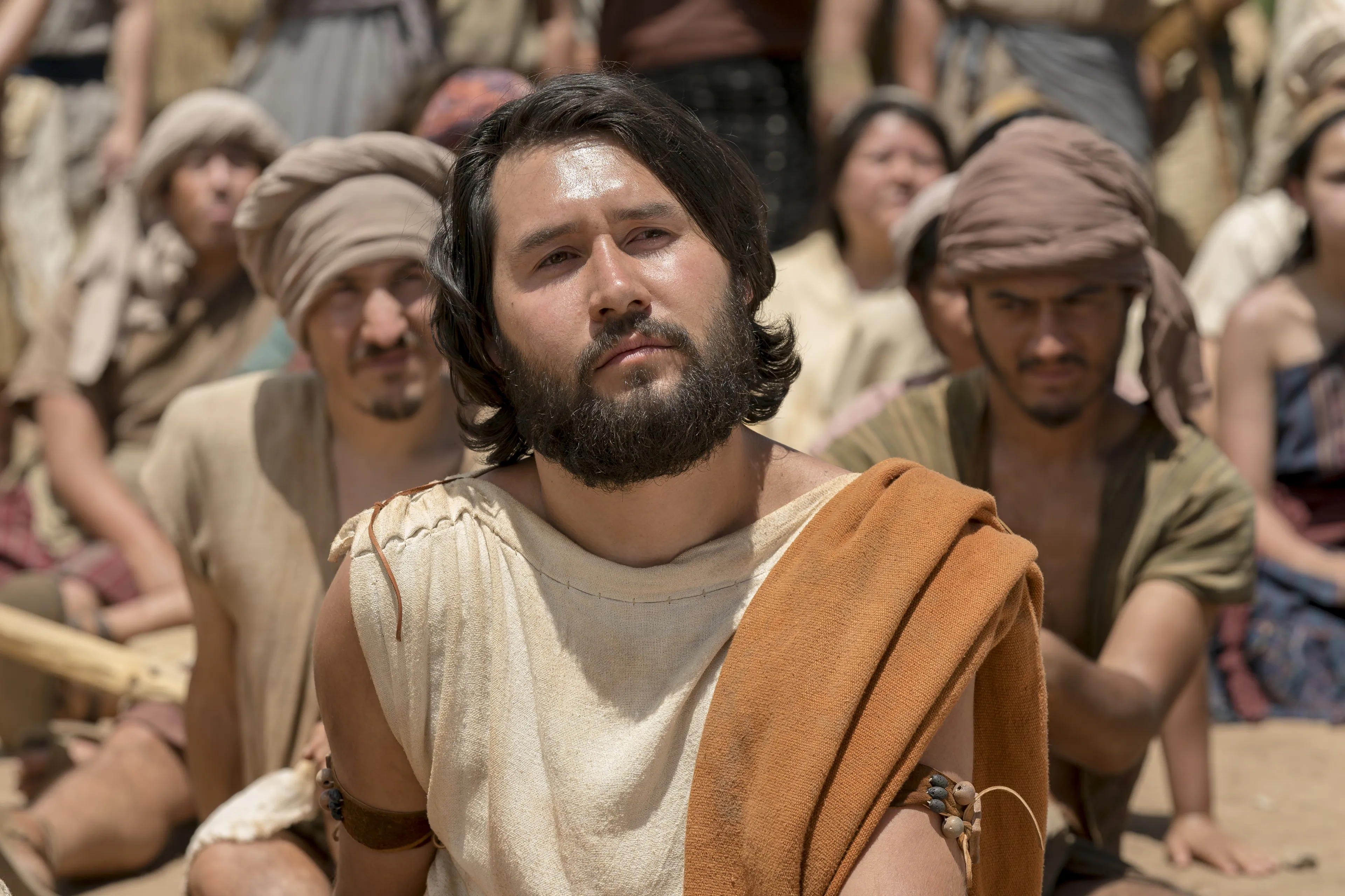 A Nephite man listens as Jacob teaches about pride and chastity.