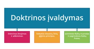 doktrinos įvaldymo lentelė