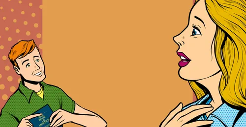 young man and young woman