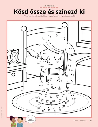 coloring page of girl praying