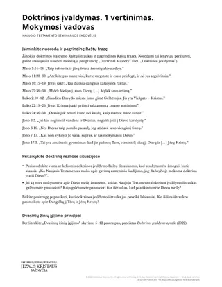 New Testament Seminary Teacher Manual - 2023