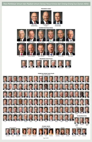 General Authority and General Officer chart