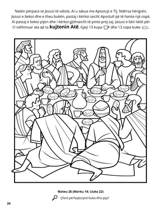 The Last Supper coloring page