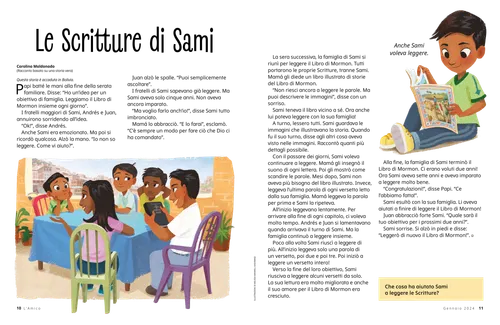 Pagina PDF di una famiglia che legge le Scritture