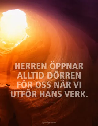 ljus som lyser in i grotta