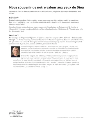Nous souvenir de notre valeur aux yeux de Dieu