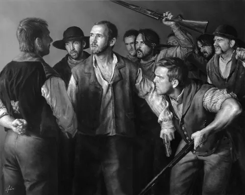 Joseph with militiamen