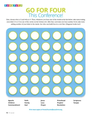 activity with grid to fill in