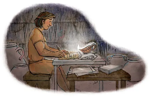 Mormon writing on the golden plates