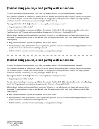 Jokūbas daug paaukojo, kad galėtų vesti su sandora