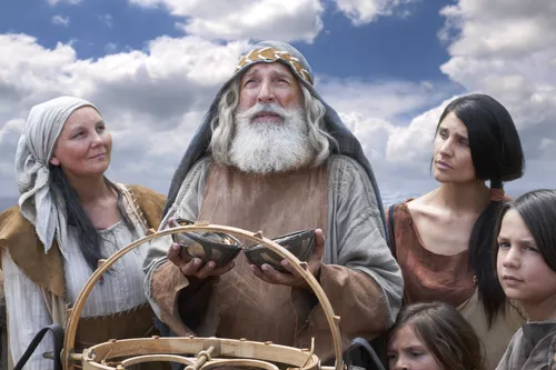 Lehi holding Liahona