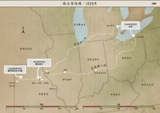 地圖，錫安營路徑