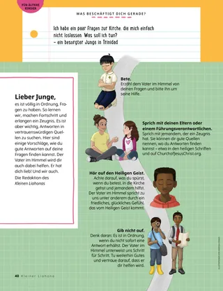 Page from the June 2022 Friend Magazine.