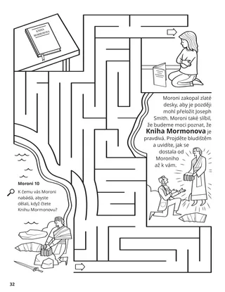 Moroni Buried the Gold Plates coloring page