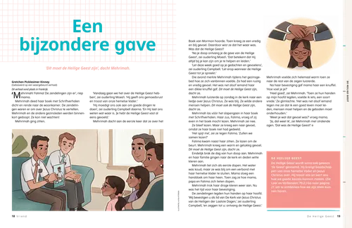 Pdf van zendelingen die een gezin onderwijzen en een meisje dat wordt bevestigd