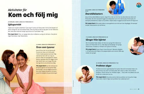 Pdf av en flicka som viskar i en annan flickas öra.