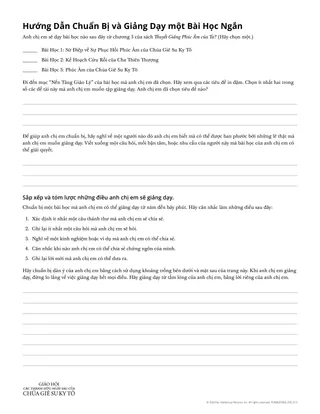 Hướng Dẫn Chuẩn Bị và Giảng Dạy Bài Học Ngắn