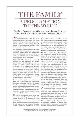 the family proclamation