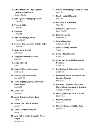 Table of Contents coloring page