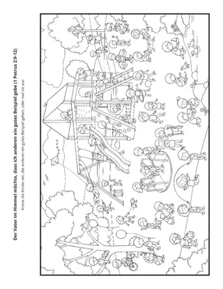 Seite mit der Aktivität: Ich kann anderen ein gutes Beispiel geben