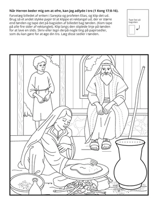 aktivitetsside: Når Herren beder mig om at ofre noget, kan jeg adlyde i tro