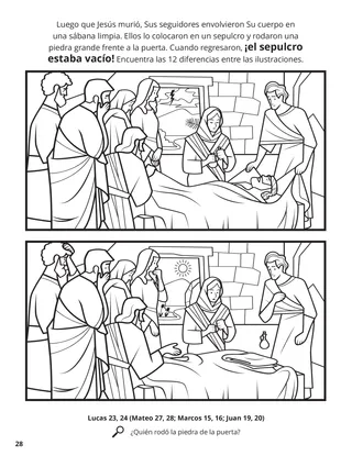 Jesus’s Burial coloring page