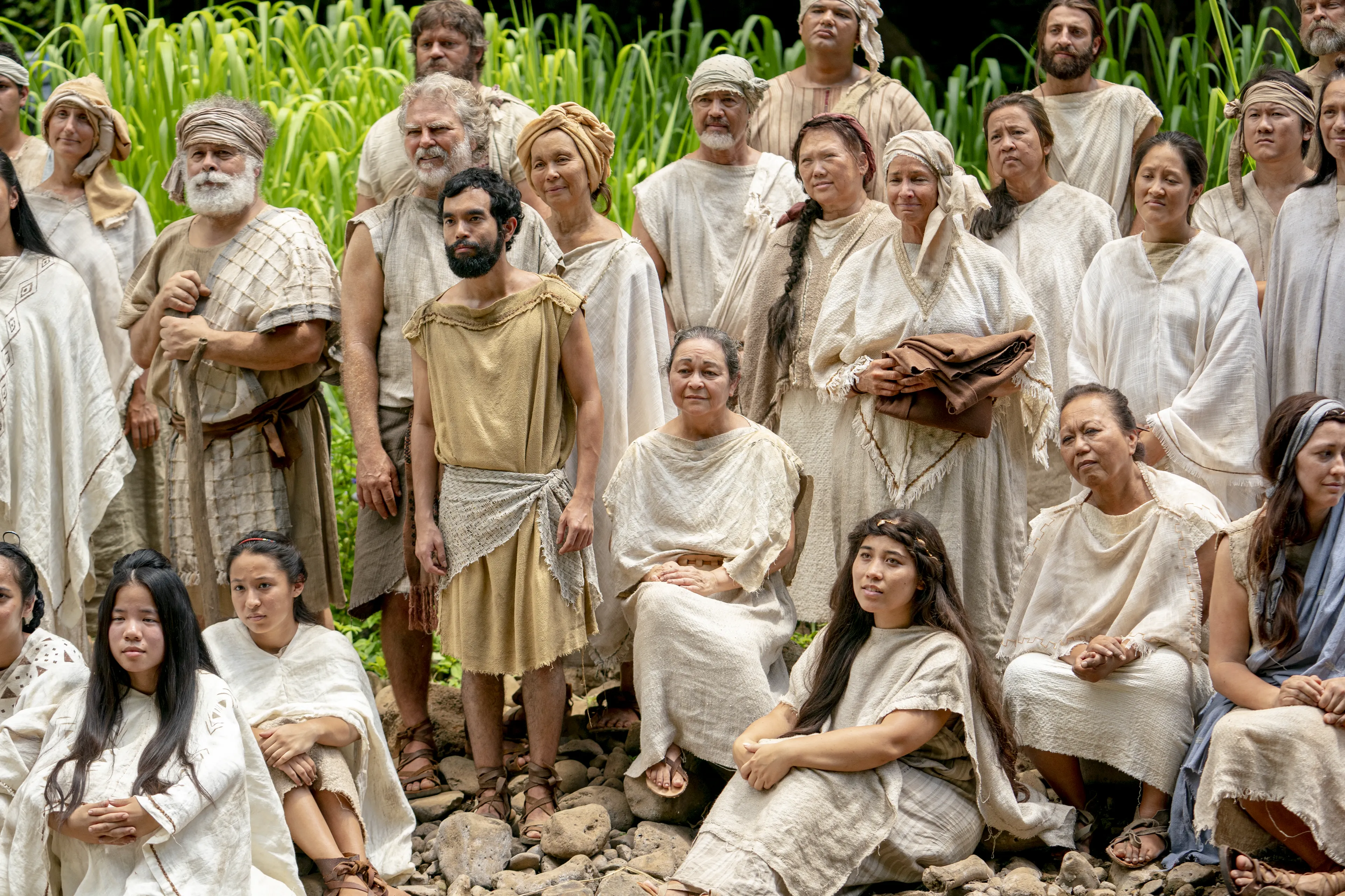 People prepare themselves to be baptized at the Waters of Mormon. They listen to Alma teach and testify.