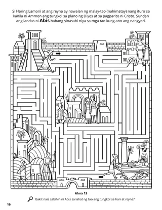 Abish Gathered the People coloring page