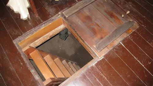 stairs leading to cellar
