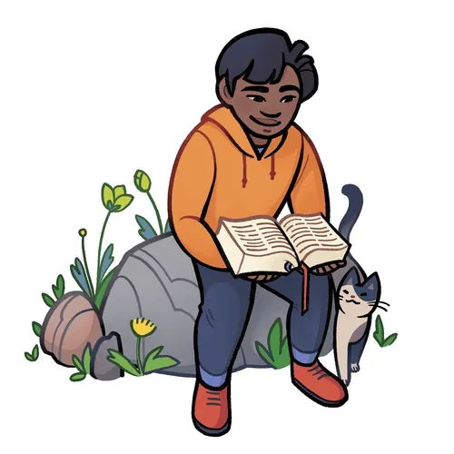 young man reading scriptures