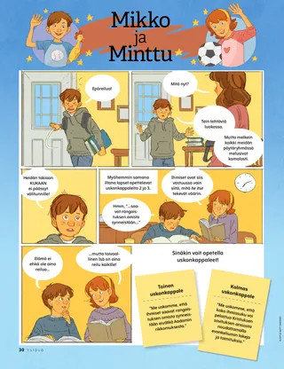 cartoon of Matt and Mandy at home