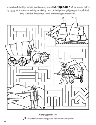 Journey to the Salt Lake Valley coloring page