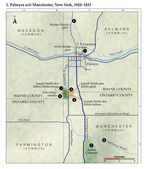 Karta 2 över kyrkans historia