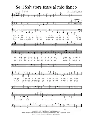 musica, Se il Salvatore fosse al mio fianco