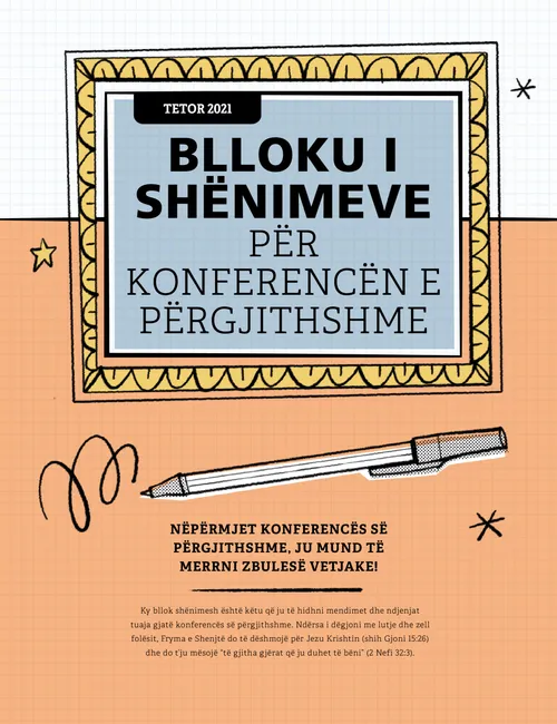 Blloku i Shënimeve për Konferencën e Përgjithshme