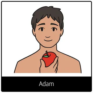 Pictogramme de l’Évangile pour « Adam »
