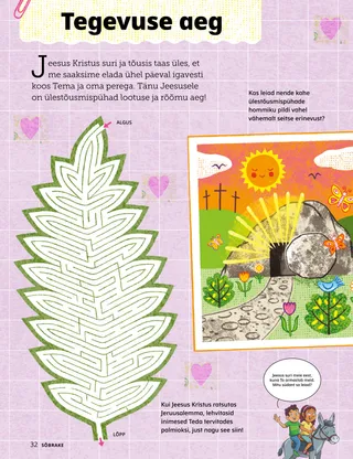 Lehekülje PDF ülestõusmispühade tegevustega