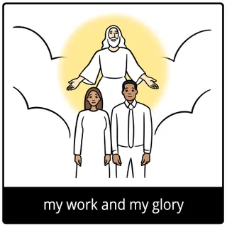 my work and my glory gospel symbol