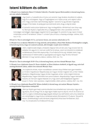 Isteni kilétem és célom