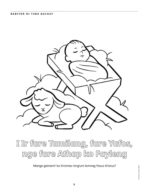 PDF ko babiyor niyma Qachay ni ya’an Yesus u langgin fare tafen e qabich ko gamanman nge rebe fak e Saf.