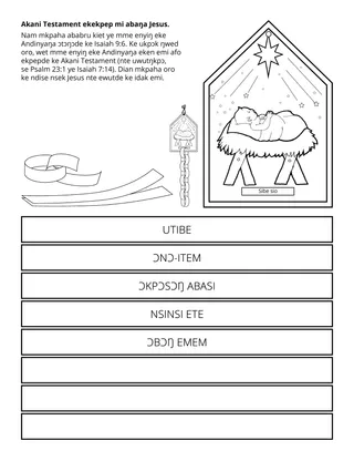 Ikpa ŋwed edinam Primary: Akani Testament ekekpep mi abaŋa Jesus
