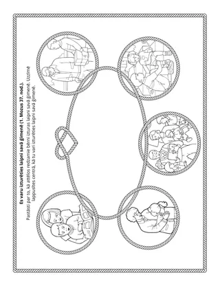 Sākumskolas radošā lappusīte: Es varu izturēties laipni pret saviem ģimenes locekļiem