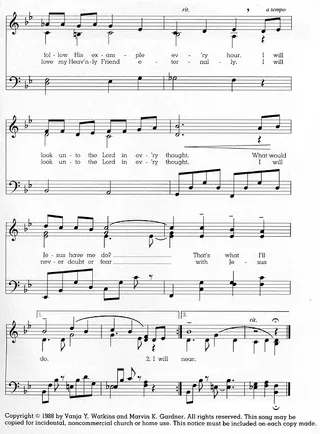 Music, I Will Look unto the Lord in Every Thought