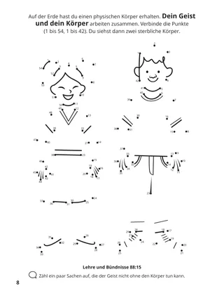 Seite 8 im Malbuch „Wir sammeln die Familie Gottes“