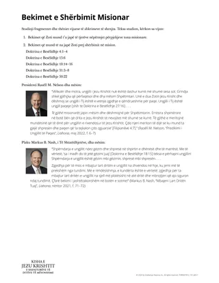 Bekimet e Shërbimit Misionar