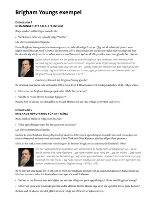 Brigham Youngs exempel