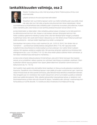 Iankaikkisuuden valintoja, osa 2