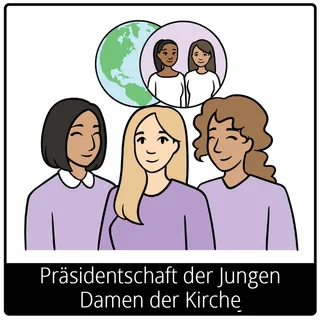 Symbol für Evangeliumsbegriff: Präsidentschaft der Jungen Damen der Kirche