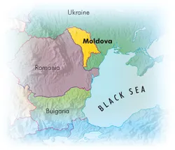 Map of Moldova